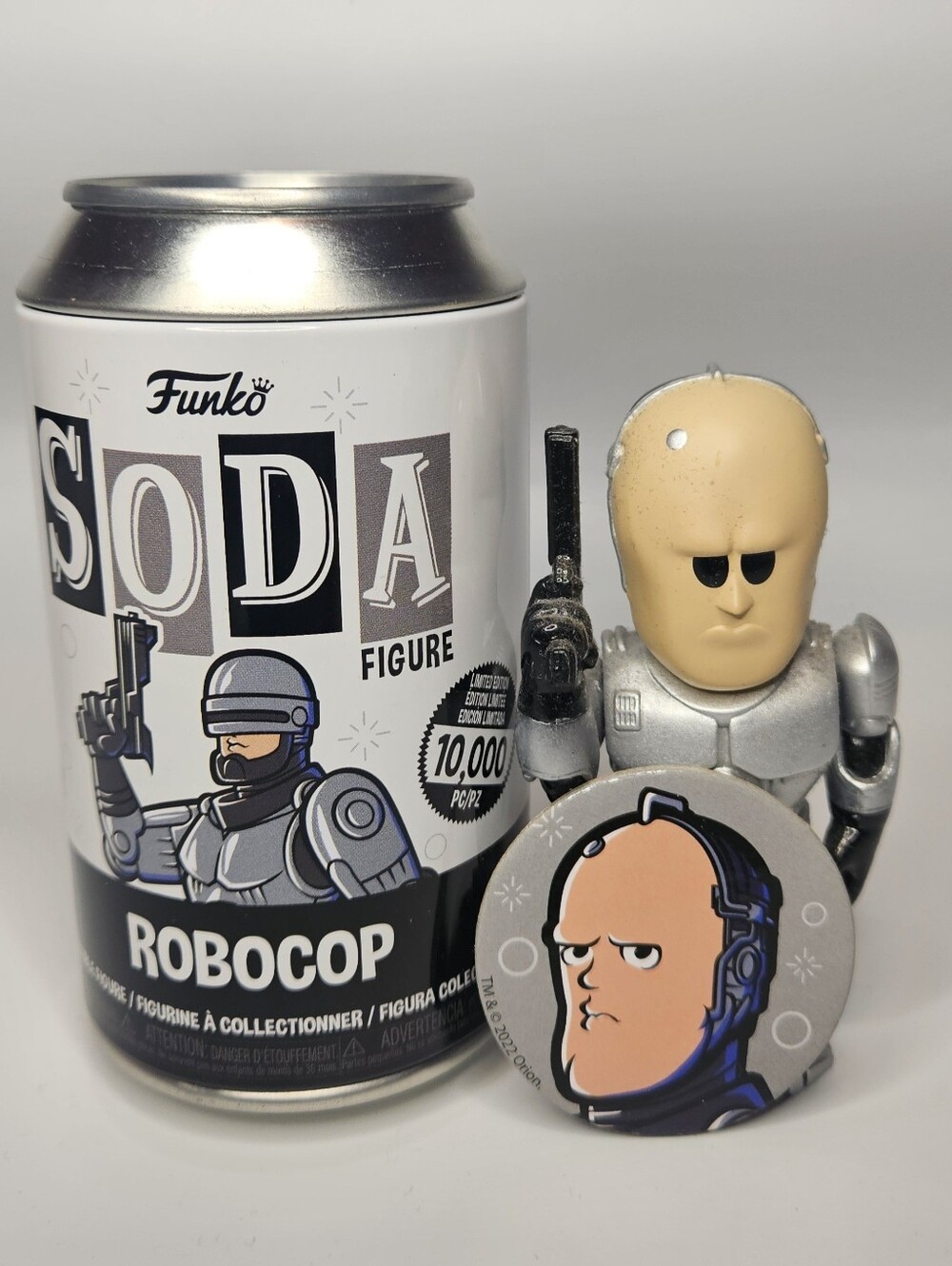 Funko Pop Soda Robocop Chase Figure Limited Edition 10,000 - Can and Pog